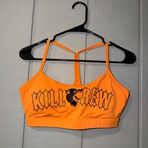 Kill Crew Orange Sports Bra
